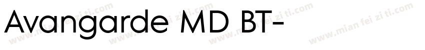 Avangarde MD BT字体转换